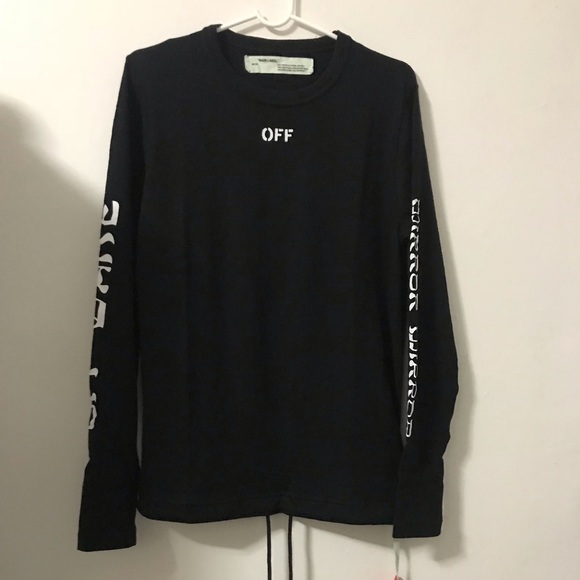 Off-White Quotes L/S tee black size small - Picture 3 of 3